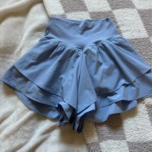 Blue Women's Layered Shorts